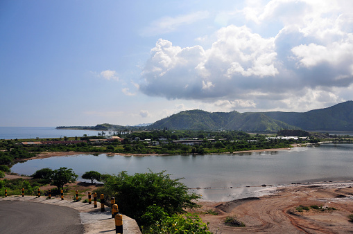 Tasitolu / Taci Tolu, Dom Aleixo, Comoro, Dili Municipality, East Timor / Timor Leste: the lagoons of Tasitolu, located between the mountains and the Banda Sea - 'Tasitolu' means 'three seas' (2 lagoons + the Banda Sea).