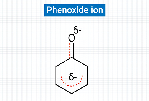Chemical structure of Phenoxide ion
