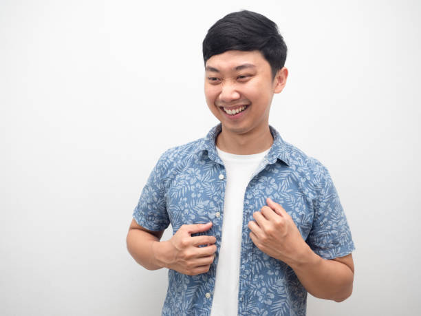 istock Cheerful man happy smile funny dancing portrait 1426916298