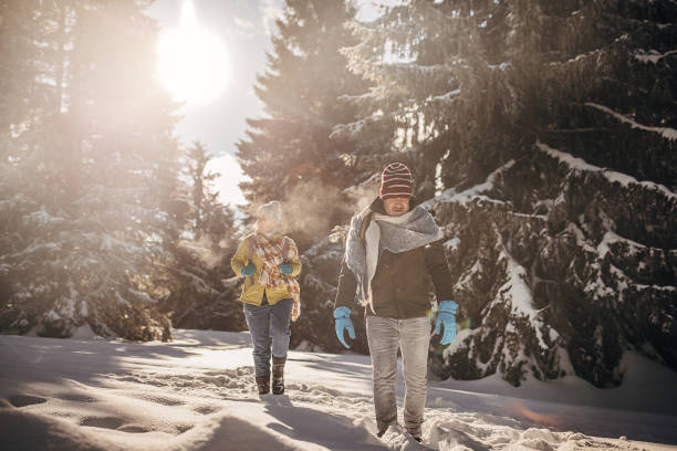 istock Hiking through snow on mountain 1426919014