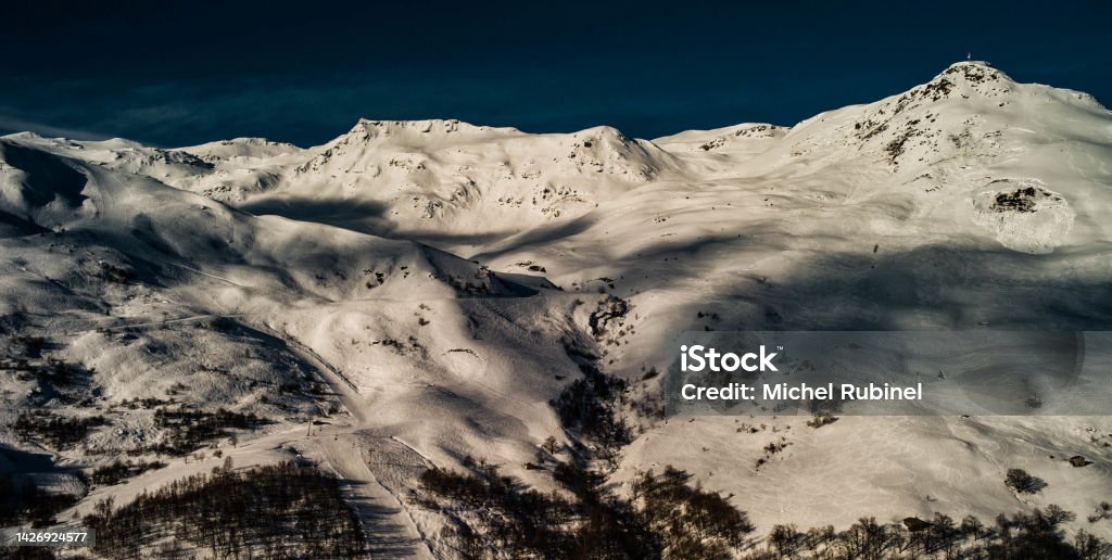 City of Menuires, French Alps Cloud - Sky Stock Photo