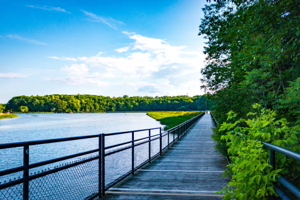 istock Turning Point Park, bridge trail, Rochester, NY 1426927906
