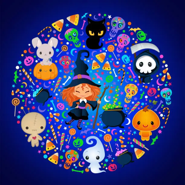 Vector illustration of Halloween_invitation_party