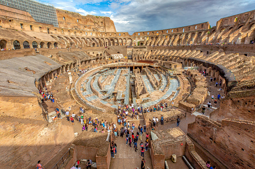 The construction of Colosseum was completed in 80 AD. It  is the largest ancient amphitheatre ever built!