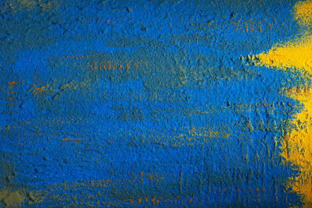 Abstract painted wall background texture. Aged painted surface of putty wall with copy space