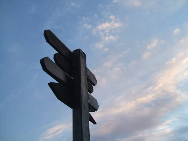 istock Direction sign with the sky in the background. 1426950315