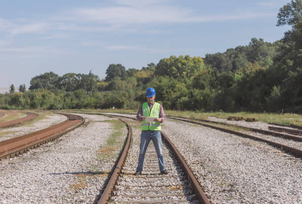 istock Railroad track inspection 1426956847