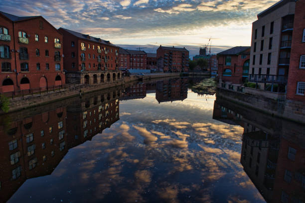 istock New developments along River Aire waterfront in city, Leeds, West Yorkshire, England, Britain 1426964596