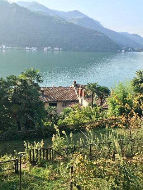 istock Swiss - canton Ticino - Morcote village 1426983464