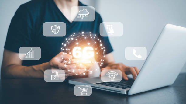 istock Global network connection 6G concept, laptop with Global network connection 6G with icon concept, technology network wireless systems and internet of things, new technologies coming up in the future. 1426988680