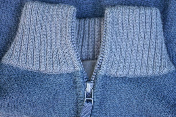istock gray blue wool jumper with an open metal zip 1426991331