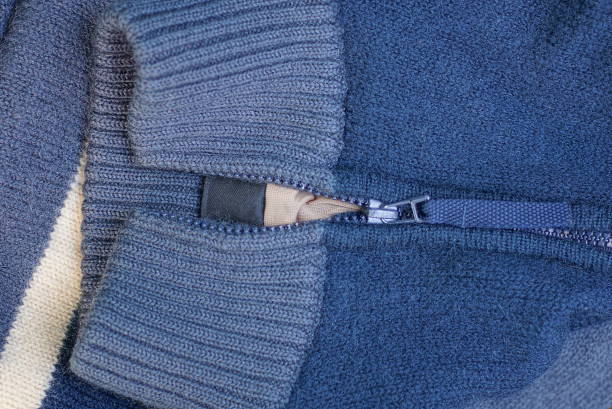 istock gray blue wool jumper with an open metal zip 1426991373