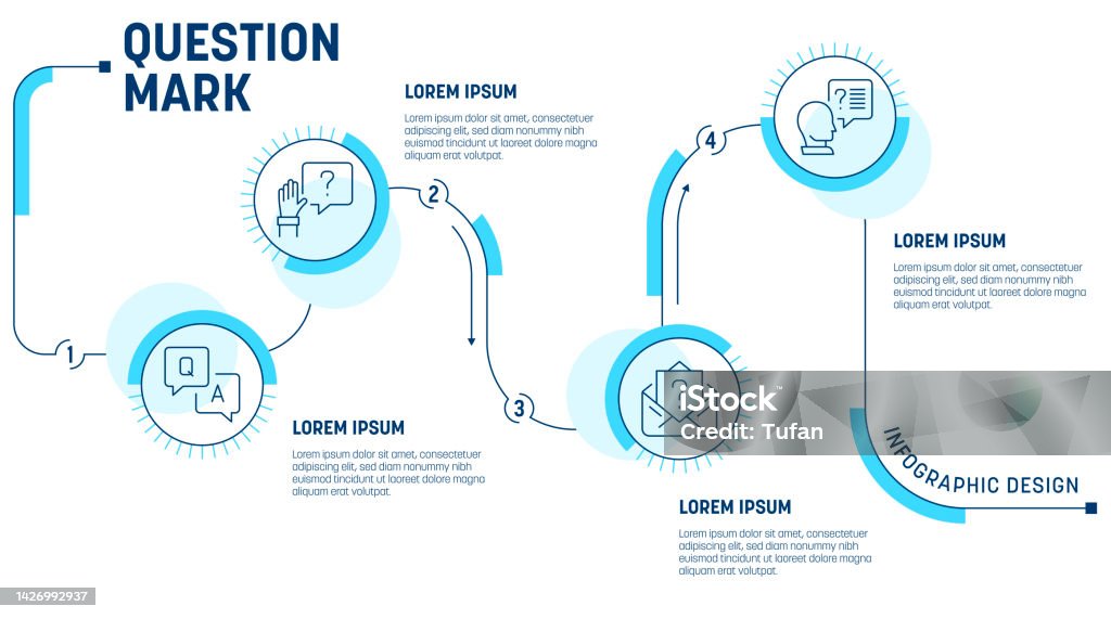 Question Mark Infographic Template Interrogative And Question ...