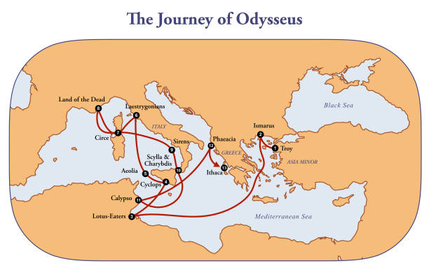 Odysseus Journey Home Map At Blog The Journey Of Odysseus 