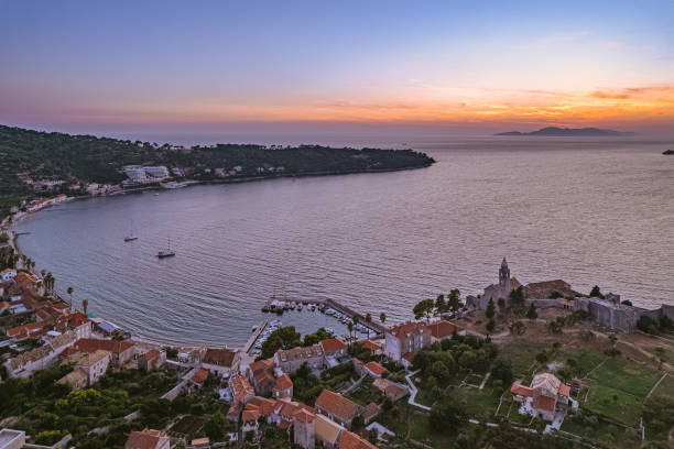istock Sunset on Lopud island, Elafiti archipel, Croatia 1427009938