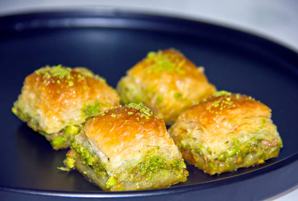 istock Turkish baked pistachio baklava 1427010078
