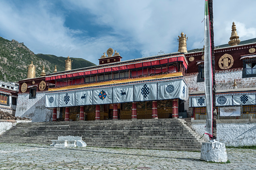 Drepung is the largest of all Tibetan monasteries and is located on the Gambo Utse mountain, at the foot of Mount Gephel. Tibet