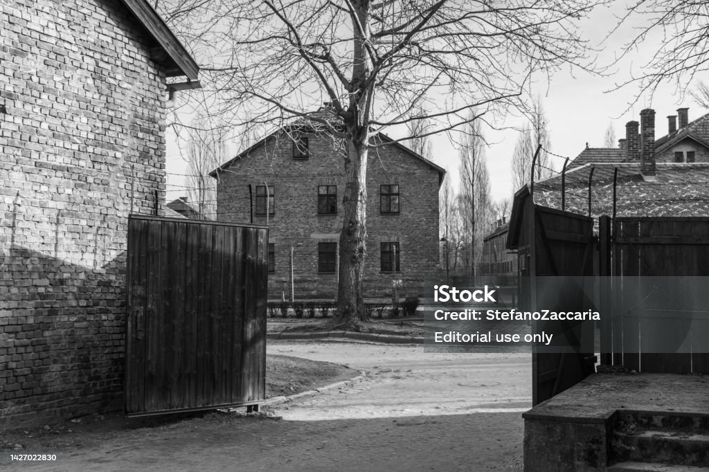 Caserma E Filo Del Campo Di Concentramento Nazista Di Auschwitz