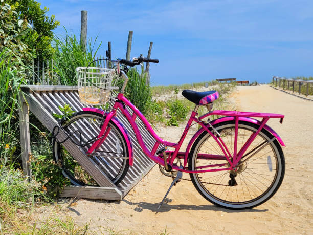 istock Pink Bike Jersey Shore 1427025015