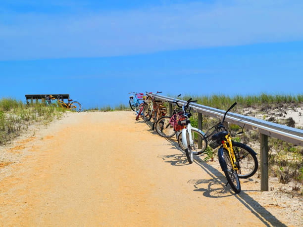 istock Gaggle of Bikes on the dune 1427025019