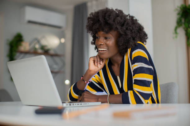 istock Young woman working from home 1427041045