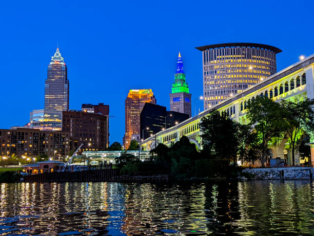istock Cleveland Skyline at Blue Hour 1427058038