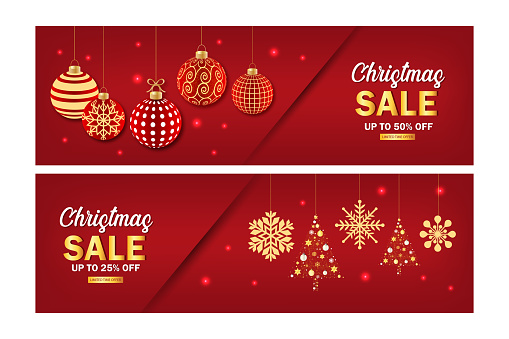 Christmas Sale Banner Design Template