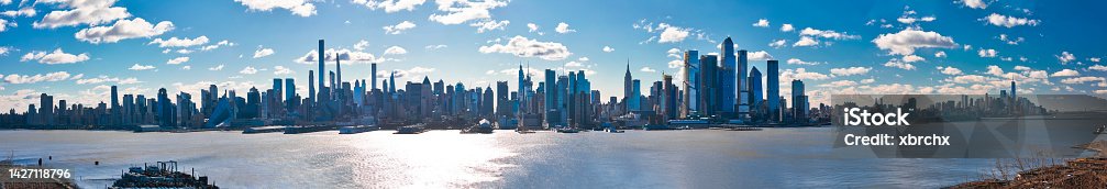 istock Megapanorama of New York City skyline and Hudson river view 1427118796
