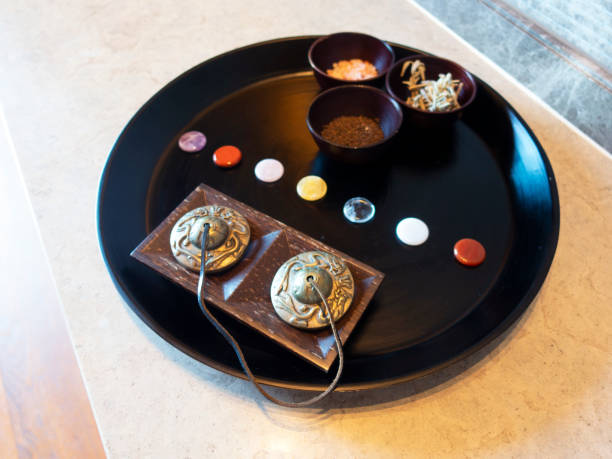 istock Tibetan singing bowls. Zen music instruments 1427126445