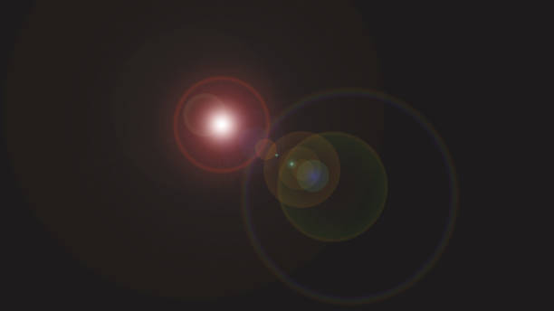 istock Abstract Natural Sun flare on the black 1427129034