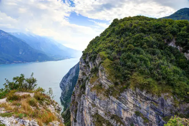 Photo of Magnificent Lake Garda. Mountains in Riva del Garda, Italy.