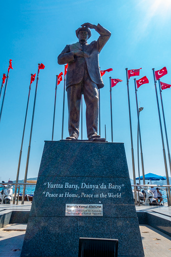 Bust of Juan Tomas Diaz and Antonio de la Maza, located at Avenida Bolivar, Gazcue, Santo Domingo, Dominican Republic