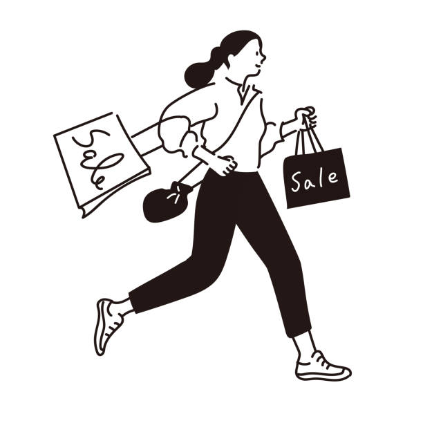 1,200+ Woman Running Errands Stock Illustrations, Royalty-Free Vector ...