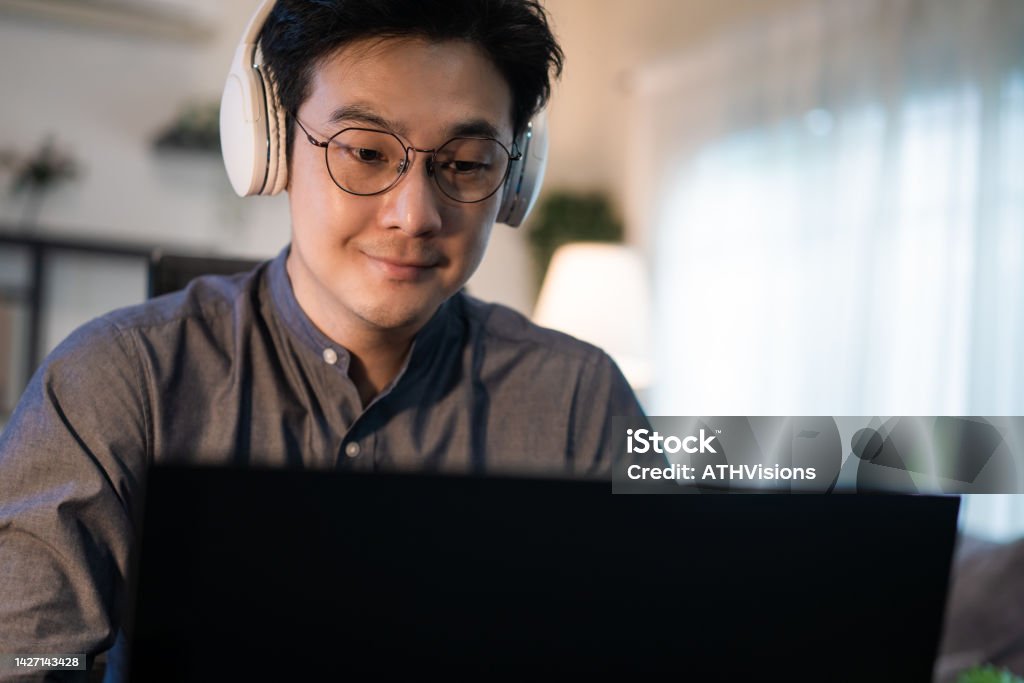Computer Programmer Working Rmeote Smiling Developer Computer Programmer Man Working Coding On Laptop ...