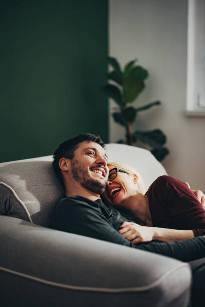 istock Happy Couple Enjoying Relaxing Together 1427145576