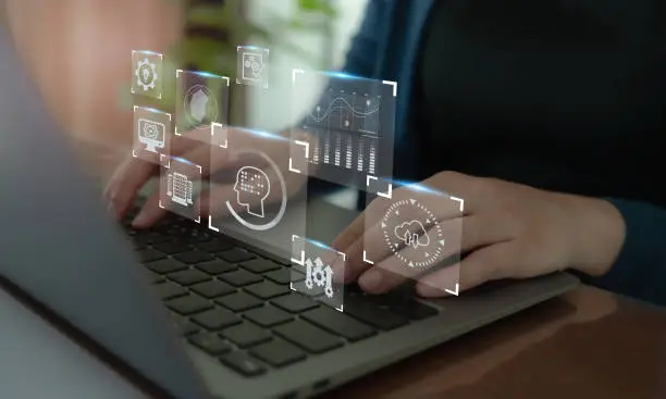 Photo of Data driven mindset concept. Collecting big data, analytics and making decisions based on data analysis instead of emotion and intuition. Challenge and implement the data driven culture in company.