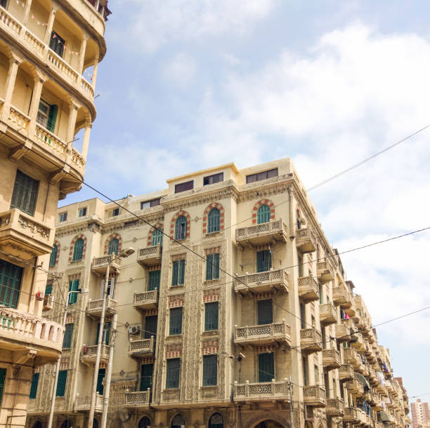 istock Old Building at Alexandria City, Egypt 1427211943