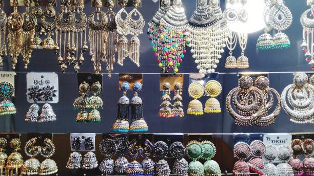 istock Snap of various type of earring 1427215012