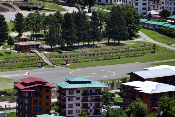 istock Lungthenphug Heliport, Thimphu Army Helipad, Thimphu, Bhutan 1427215031