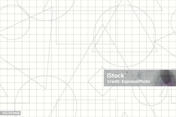 Geometric Grid Pattern Easy Vector Seamless Simple Geometry Pattern Grid Striped White Background ...