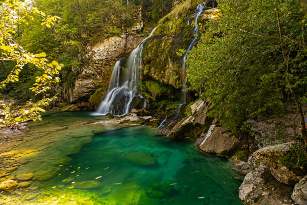 istock Virje waterfall near Bovec in Slovenia 1427259059