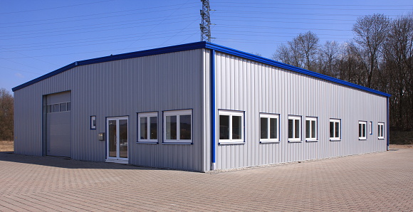 a new built factory building