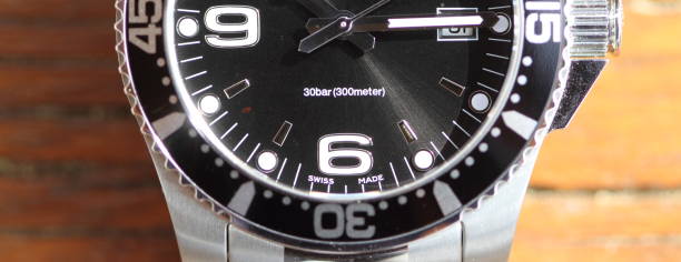 istock Diver watch with a metal bracelet 1427259750