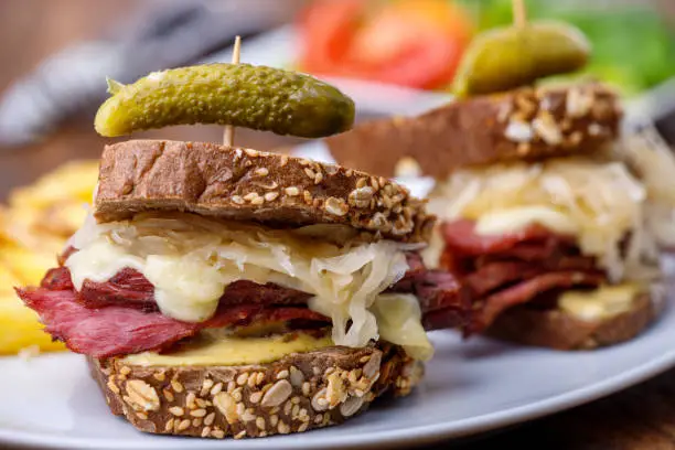Photo of reuben sandwich