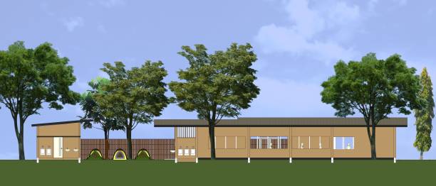 istock 3D illustration of building project 1427275306