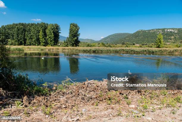 Lake Vegoritida In Florina Macedonia Greece Stock Photo - Download Image Now - Autumn, Greece, Adventure