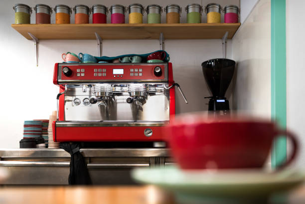 istock professional vintage coffee maker in a small coffee shop 1427281967