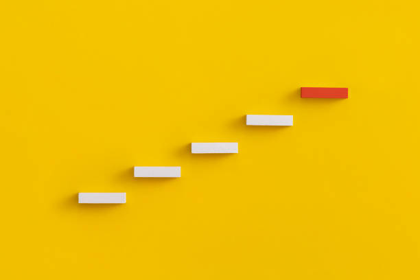 istock Ladder career path for business growth success process concept. 1427286724