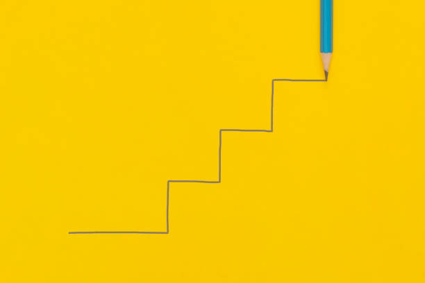 istock Ladder career path for business growth success process concept. 1427286726