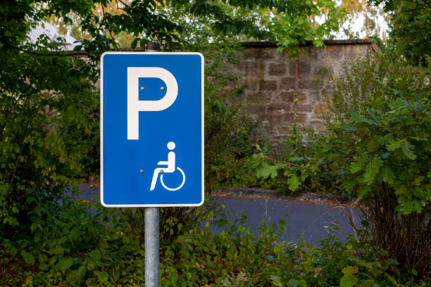 istock a street sign for handicap parking 1427287457